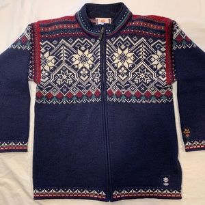 DALE OF NORWAY Wool Sweater 2002 Olympics Salt Lake City Full Front Zip Size M